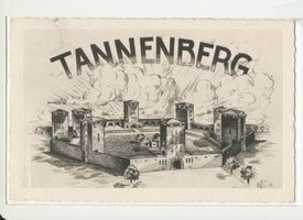 Hohenstein Kr. Osterode, Stadt, Kreis Osterode Hohenstein i. Ostpr., Tannenberg-Nationaldenkmal (Zeichnung) 