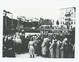 Tilsit, Stadt, Stadtkreis Tilsit Fletcherplatz Tilsit, Kundgebung auf dem Fletcherplatz I Тильзит, митинг на площади Флетчера, I