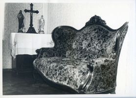 Bischofstein, Kreis Rößel Bischofstein, Gute Stube auf dem Hof des Bauern Anton Sommerfeld 