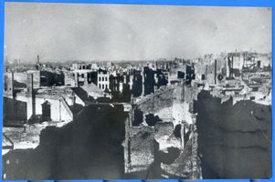 Königsberg (Pr.), Stadtkreis Königsberg Königsberg, Blick vom Schloß Richtung Westen - Kriegsschäden Königsberg, Zweiter Weltkrieg und das Ende