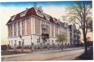 Ragnit, Kreis Tilsit-Ragnit Ragnit, Partie an der Schützenstraße Рагнит, место у Шютценштрассе