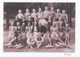 Metgethen, Ort und Bahnstation, Stadtkreis Königsberg Metgethen, Oberschule Metgethen, Einschulungsjahrgang 1934 im Jahr 1935 oder 36 