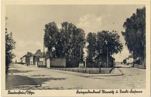 Bartenstein, Kreis Bartenstein Bartenstein, Kriegerdenkmal und Marwitz-Kaserne 