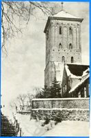 Heiligenbeil, Kreis Heiligenbeil Heiligenbeil, Evang. Kirche im Winter 