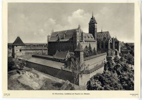 Marienburg, Westpr., Kreis Marienburg Marienburg, Hochschloß und Schloßkirche von  Südosten XII Marienburg, Schloß