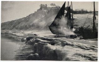 Groß Kuhren, Kreis Samland Groß Kuhren, Vereister Strand 