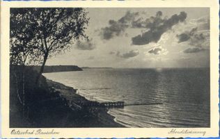 Rauschen Kr. Samland, Kreis Samland Rauschen Kr. Samland, Abendstimmung Rauschen, Strand