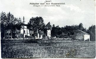 Schloßberg, Kreisstadt, Kreis Schloßberg Pillkallen, Kreisstadt, Zerstörte Villa Belitz II Пиллкаллен, уездный город, разрушенная вилла Белиц, II