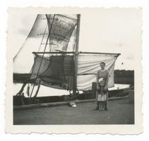 Kahlberg-Liep, Ort, Kreis Elbing Kahlberg-Liep, Fischerboot an der Mole 