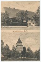 Wallenrode, Kreis Treuburg Wielitzken, Pfarrhaus, Kirche 