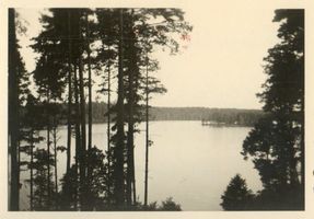 Niedersee, Kreis Sensburg Rudczanny, Blick vom Kurhaus auf den Niedersee II Рудчанны, вид от курзала на Нидерзее, II