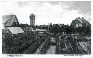 Georgenswalde, Kreis Samland Georgenswalde, Wasserturm und Villen 