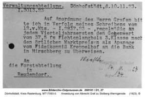 Dönhofstädt, Gut und Schloß, Kreis Rastenburg 