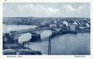 Nikolaiken Kr. Sensburg, Kreis Sensburg Nikolaiken Kr. Sensburg, Stadtbrücke III 