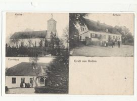 Rudau Kr. Samland, Historischer Schlachtenort, Kreis Samland Rudau Kr. Samland, Historischer Schlachtenort, Kirche, Schule, Pfarrhaus Samland, Orte im Kreis