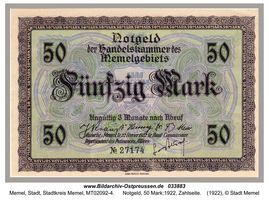 Memel, Stadt, Stadtkreis Memel 