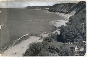 Klein Kuhren, Kreis Samland Klein Kuhren,  Blick nach Neukuhren Samländische Steilküste