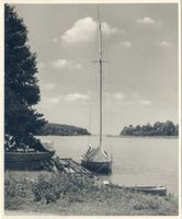 Beldahnsee, Kreis Sensburg Beldahnsee, Boote an der Fähre Wiersba 