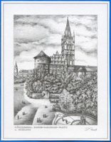 Königsberg (Pr.), Stadtkreis Königsberg Königsberg (Pr.), Schloß mit Kaiser-Wilhelm-Platz, Zeichnung IV Königsberg, Schloß
