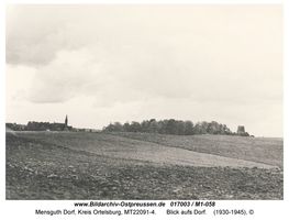 Mensguth Dorf, Kreis Ortelsburg  