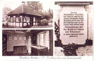 Moditten, Stadtkreis Königsberg Moditten, Forsthaus, Kanthäuschen und Innenansicht 
