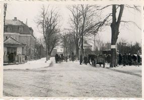 Goldap, Kreis Goldap Goldap, Straße aus Richtung Arnswald 