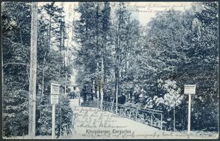 Königsberg (Pr.), Stadtkreis Königsberg Königsberg (Pr.), Tiergarten, Brücke am Haupteingang II Königsberg, Tiergarten