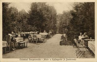 Georgenswalde, Kreis Samland Georgenswalde, Milch- und Kaffeegarten A. Dombrowski II 