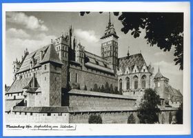 Marienburg, Westpr., Kreis Marienburg Marienburg, Hochschloß und Schloßkirche von  Südosten VIII Marienburg, Schloß
