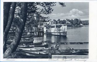 Niedersee, Kreis Sensburg Rudczanny, Dampferanlegestelle V 