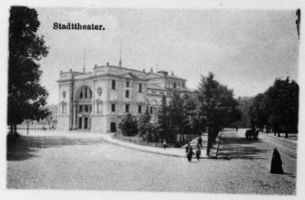 Tilsit, Stadt, Stadtkreis Tilsit  Tilsit, Stadttheater von Nordosten IX 