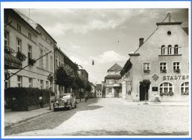 Sensburg, Stadt, Kreis Sensburg Sensburg, Marktplatz mit Sparkasse 