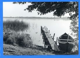 Upalten Kr. Angerburg, Kreis Angerburg Upalten Kr. Angerburg, Blick auf den Mauer-See 