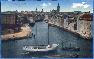 Königsberg (Pr.), Stadtkreis Königsberg Kranstraße Königsberg (Pr.), Hafen XV Königsberg, Stadtteil Altstadt (Umgebung des Schlosses)