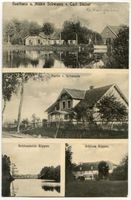 Schwanis, Kreis Heiligenbeil Schwanis, Gasthaus und Mühle - Rippen, Schloßteich und Schloß Швавис, трактир и мельница — Риппен, замковый пруд и замок