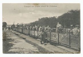 Tilsit, Stadt, Stadtkreis Tilsit Tilsit, Truppentransport mit der Feldbahn Тильзит, перевозка войск полевой железной дорогой