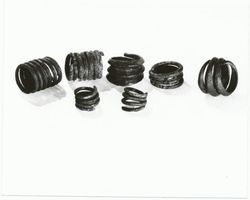 Memel, Stadt, Stadtkreis Memel Memel, Museum, bronzene Spiralringe, Gräberfeld bei wo??, Grab Nr. 357 
