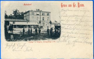 Groß Raum, Kreis Samland Groß Raum, Bahnhof 