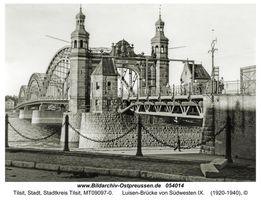 Tilsit, Stadt, Stadtkreis Tilsit  Tilsit, Luisen-Brücke