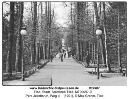 Tilsit, Stadt, Stadtkreis Tilsit  Tilsit, Park Jakobsruh