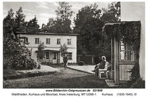 Waldfrieden Kr. Insterburg, Kurhaus und Moorbad, Kreis Insterburg 