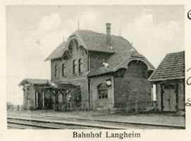 Langheim, Kreis Rastenburg Langheim, Bahnhof II Лангхайм, вокзал, II