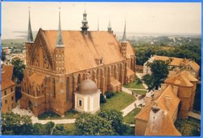 Frauenburg, Kreis Braunsberg Frauenburg, Blick auf den Dom, die Stadt und das Haff V Frauenburg, Dom