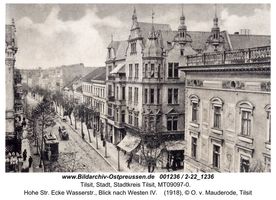 Tilsit, Stadt, Stadtkreis Tilsit Hohe Straße