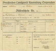 Schönlinde Kr. Gerdauen, Kreis Gerdauen 