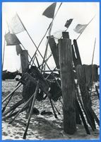 Cranz Kr. Samland, Ort, Kreis Samland Cranz, Fischerbojen im Sand 
