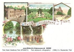 Tilsit, Stadt, Stadtkreis Tilsit  Tilsit, Park Jakobsruh