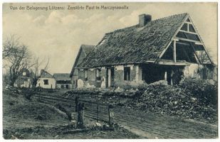 Martinshagen, Kreis Lötzen Marczinawolla, Zerstörte Post Erster Weltkrieg