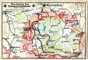Tannenberg Kr. Osterode, Kreis Osterode Tannenberg Kr. Osterode, Das Gebiet der Tannenbergschlacht 
