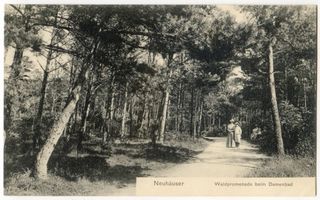 Neuhäuser, Kreis Samland Neuhäuser, Waldpromenade beim Damenbad 